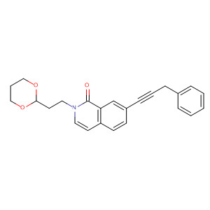 658083-04-6  1(2H)-Isoquinolinone,2-[2-(1,3-dioxan-2-yl)ethyl]-7-(3-phenyl-1-propynyl)-