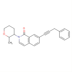 658083-06-8  1(2H)-Isoquinolinone,7-(3-phenyl-1-propynyl)-2-(tetrahydro-2-methyl-2H-pyran-3-yl)- 658083-06-8  1(2H)-Isoquinolinone,7-(3-phenyl-1-propynyl)-2-(tetrahydro-2-methyl-2H-pyran-3-yl)-