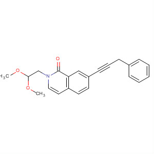 658083-07-9  1(2H)-Isoquinolinone, 2-(2,2-dimethoxyethyl)-7-(3-phenyl-1-propynyl)- 658083-07-9  1(2H)-Isoquinolinone, 2-(2,2-dimethoxyethyl)-7-(3-phenyl-1-propynyl)-