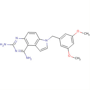 65829-26-7  7H-Pyrrolo[3,2-f]quinazoline-1,3-diamine,7-[(3,5-dimethoxyphenyl)methyl]-