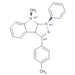 65867-61-0  Pyrazolo[3,4-b]indole,1,3a,8,8a-tetrahydro-8-methyl-3-(4-methylphenyl)-1-phenyl-, cis-