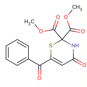 658687-84-4  2H-1,3-Thiazine-2,2-dicarboxylic acid, 6-benzoyl-3,4-dihydro-4-oxo-,dimethyl ester