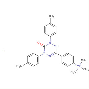 658693-33-5  1,2,4,5-Tetrazin-1(2H)-yl,3,4-dihydro-2,4-bis(4-methylphenyl)-3-oxo-6-[4-(trimethylammonio)phenyl]-, iodide