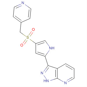 658696-78-7  1H-Pyrazolo[3,4-b]pyridine,3-[4-[(4-pyridinylmethyl)sulfonyl]-1H-pyrrol-2-yl]-