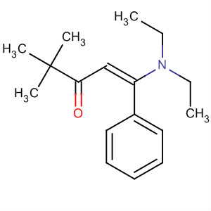 658699-74-2  1-Penten-3-one, 1-(diethylamino)-4,4-dimethyl-1-phenyl-, (1E)-