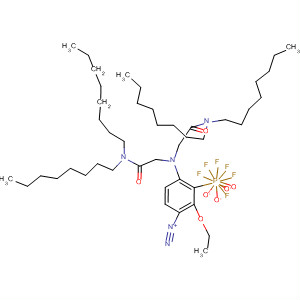 658700-87-9  Benzenediazonium,4-[bis[2-(dioctylamino)-2-oxoethyl]amino]-2-ethoxy-,hexafluorophosphate(1-)