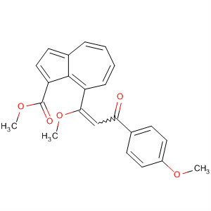 658701-25-8  1-Azulenecarboxylic acid,8-[1-methoxy-3-(4-methoxyphenyl)-3-oxo-1-propenyl]-, methyl ester