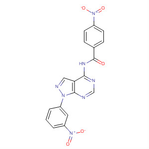 65973-84-4  Benzamide,4-nitro-N-[1-(3-nitrophenyl)-1H-pyrazolo[3,4-d]pyrimidin-4-yl]-