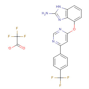 659730-73-1  1H-Benzimidazol-2-amine,4-[[6-[4-(trifluoromethyl)phenyl]-4-pyrimidinyl]oxy]-, trifluoroacetate