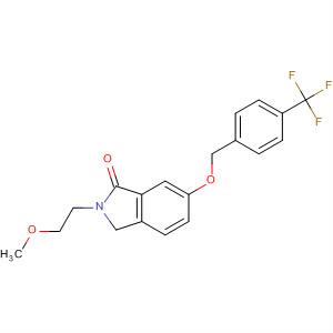 659737-43-6  1H-Isoindol-1-one,2,3-dihydro-2-(2-methoxyethyl)-6-[[4-(trifluoromethyl)phenyl]methoxy]-