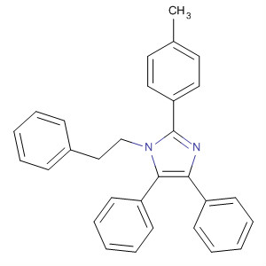 659746-66-4  1H-Imidazole, 2-(4-methylphenyl)-4,5-diphenyl-1-(2-phenylethyl)- 659746-66-4  1H-Imidazole, 2-(4-methylphenyl)-4,5-diphenyl-1-(2-phenylethyl)-