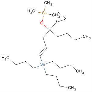 65989-36-8  Silane,[[1-cyclopropyl-1-[3-(tributylstannyl)-2-propenyl]pentyl]oxy]trimethyl-, (E)-