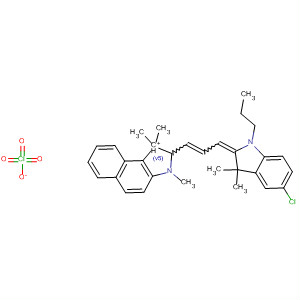 660399-58-6  1H-Benz[e]indolium,2-[3-(5-chloro-1,3-dihydro-3,3-dimethyl-1-propyl-2H-indol-2-ylidene)-1-propenyl]-1,1,3-trimethyl-, perchlorate