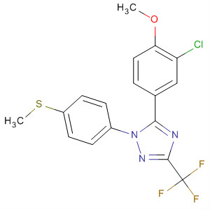 660400-55-5  1H-1,2,4-Triazole,5-(3-chloro-4-methoxyphenyl)-1-[4-(methylthio)phenyl]-3-(trifluoromethyl)-