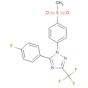 660400-85-1  1H-1,2,4-Triazole,5-(4-fluorophenyl)-1-[4-(methylsulfonyl)phenyl]-3-(trifluoromethyl)-