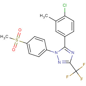 660400-92-0  1H-1,2,4-Triazole,5-(4-chloro-3-methylphenyl)-1-[4-(methylsulfonyl)phenyl]-3-(trifluoromethyl)-
