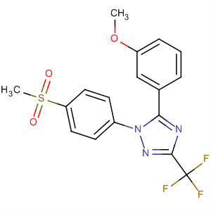 660401-02-5  1H-1,2,4-Triazole,5-(3-methoxyphenyl)-1-[4-(methylsulfonyl)phenyl]-3-(trifluoromethyl)-