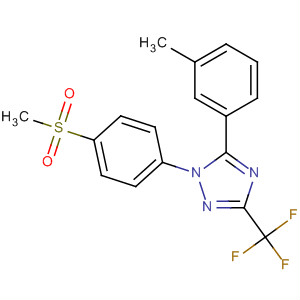 660401-03-6  1H-1,2,4-Triazole,5-(3-methylphenyl)-1-[4-(methylsulfonyl)phenyl]-3-(trifluoromethyl)-