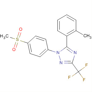 660401-04-7  1H-1,2,4-Triazole,5-(2-methylphenyl)-1-[4-(methylsulfonyl)phenyl]-3-(trifluoromethyl)-