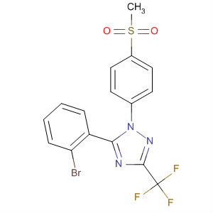 660401-05-8  1H-1,2,4-Triazole,5-(2-bromophenyl)-1-[4-(methylsulfonyl)phenyl]-3-(trifluoromethyl)-