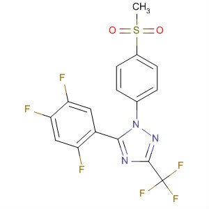 660401-09-2  1H-1,2,4-Triazole,1-[4-(methylsulfonyl)phenyl]-3-(trifluoromethyl)-5-(2,4,5-trifluorophenyl)-