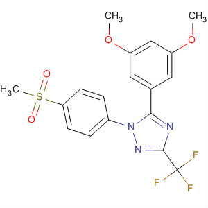 660401-13-8  1H-1,2,4-Triazole,5-(3,5-dimethoxyphenyl)-1-[4-(methylsulfonyl)phenyl]-3-(trifluoromethyl)-