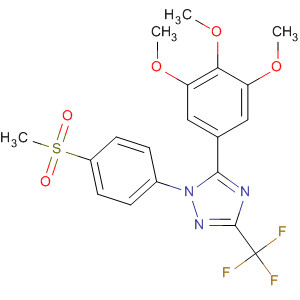 660401-14-9  1H-1,2,4-Triazole,1-[4-(methylsulfonyl)phenyl]-3-(trifluoromethyl)-5-(3,4,5-trimethoxyphenyl)-