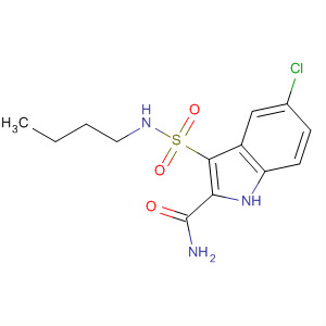 660412-65-7  1H-Indole-2-carboxamide, 3-[(butylamino)sulfonyl]-5-chloro-