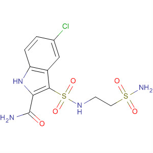 660412-98-6  1H-Indole-2-carboxamide,3-[[[2-(aminosulfonyl)ethyl]amino]sulfonyl]-5-chloro-