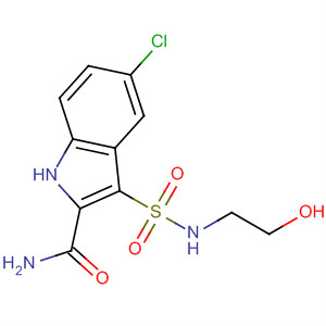 660412-99-7  1H-Indole-2-carboxamide, 5-chloro-3-[[(2-hydroxyethyl)amino]sulfonyl]-