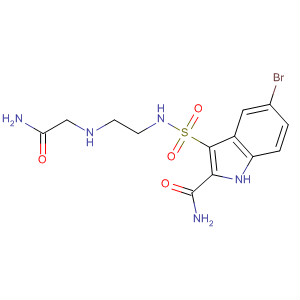 660413-02-5  1H-Indole-2-carboxamide,3-[[[2-[(2-amino-2-oxoethyl)amino]ethyl]amino]sulfonyl]-5-bromo-