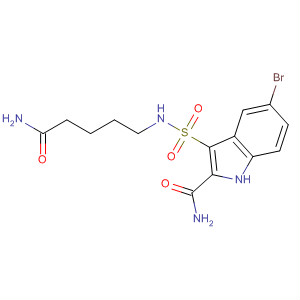 660413-24-1  1H-Indole-2-carboxamide,3-[[(5-amino-5-oxopentyl)amino]sulfonyl]-5-bromo-