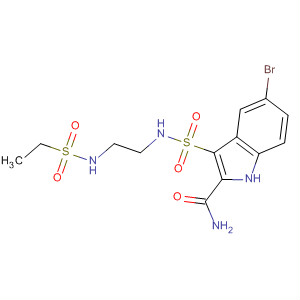 660413-32-1  1H-Indole-2-carboxamide,5-bromo-3-[[[2-[(ethylsulfonyl)amino]ethyl]amino]sulfonyl]-