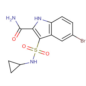 660413-98-9  1H-Indole-2-carboxamide, 5-bromo-3-[(cyclopropylamino)sulfonyl]-
