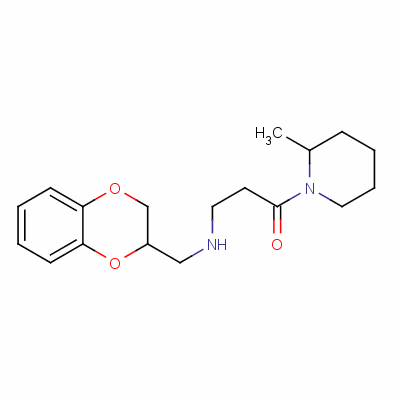 102071-87-4  3-(7,10-dioxabicyclo[4.4.0]deca-1,3,5-trien-9-ylmethylamino)-1-(2-meth yl-1-piperidyl)propan-1-one