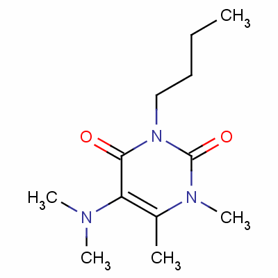 102613-20-7  3-butyl-5-dimethylamino-1,6-dimethyl-pyrimidine-2,4-dione