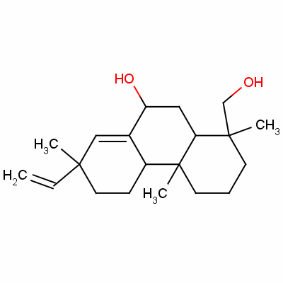 106120-01-8  1-Phenanthrenemethanol, 7-ethenyl-1,2,3,4,4a,4b,5,6,7,9,10,10a-dodecah ydro-9-hydroxy-1,4a,7-trimethyl-