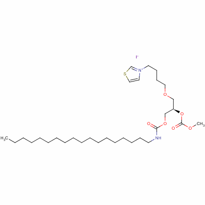 106556-34-7  3-4(R)-2-(Methoxycarbonyl)oxy-3-(octadecylcarbamoyl)oxypropoxybutyl th iazolium iodide