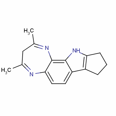 107369-97-1  2,4-Dimethyl-8,9-cyclopentene-3H-(1,4)diazepine(2,3-g)indole