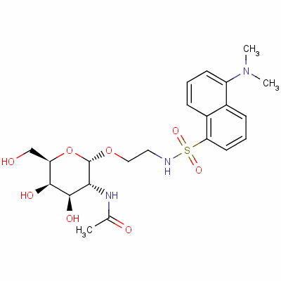 107902-97-6  2-dansylaminoethyl-N-acetylgalactosamine