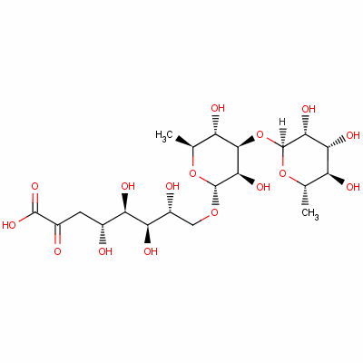 111070-81-6  3-deoxy-8-O-(3-O-rhamnopyranosyl-rhamnopyranosyl)-manno-octulosonate
