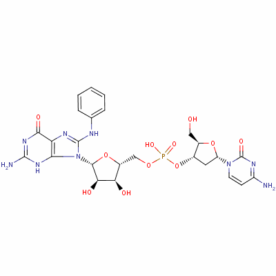 114692-54-5  N-(deoxycytidylyl-(3'-5')-guanosin-8-yl)aniline