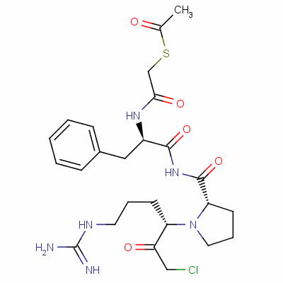 115290-74-9  N(alpha)-((acetylthio)acetyl)-phenylalanyl-prolyl-arginine chloromethyl ketone