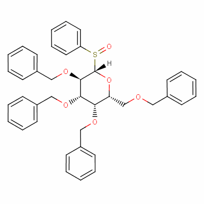 117307-18-3  2,3,4,6-tetra-O-benzylgalactopyranosyl phenyl sulfoxide