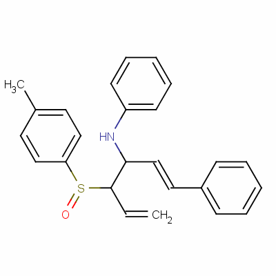 118993-44-5  1-phenyl-3-phenylamino-4-(4-toluenesulfinyl)-1,5-hexadiene