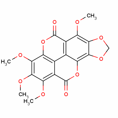 120139-69-7  3,4,5,5'-O-tetramethyl-3',4'-O,O-methylidenecoruleoellagic acid d