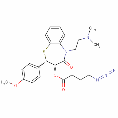 124305-98-2  3-(4-azidobutyryloxy)diltiazem