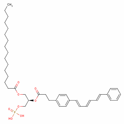 124345-22-8  1-palmitoyl-2-((2-(4-(6-phenyl-1,3,5-hexatrienyl)phenyl)ethyl)carbonyl)-3-phosphatidic acid