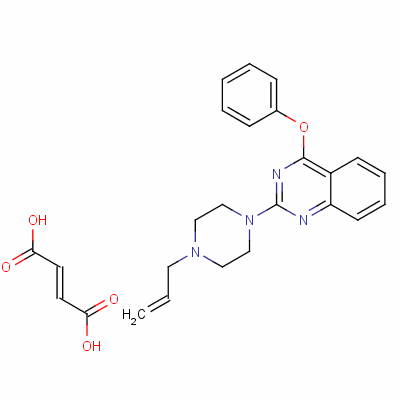 129112-70-5  2-(4-Allyl-1-piperazinyl)-4-phenoxyquinazoline fumarate