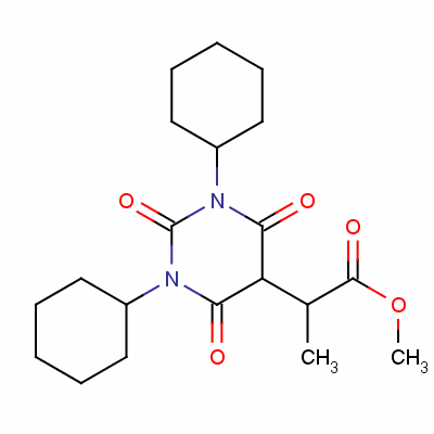 129750-90-9  1,3-Dicyclohexyl-alpha,5-dimethyl-2,4,6-trioxohexahydro-5-pyrimidineac etic acid